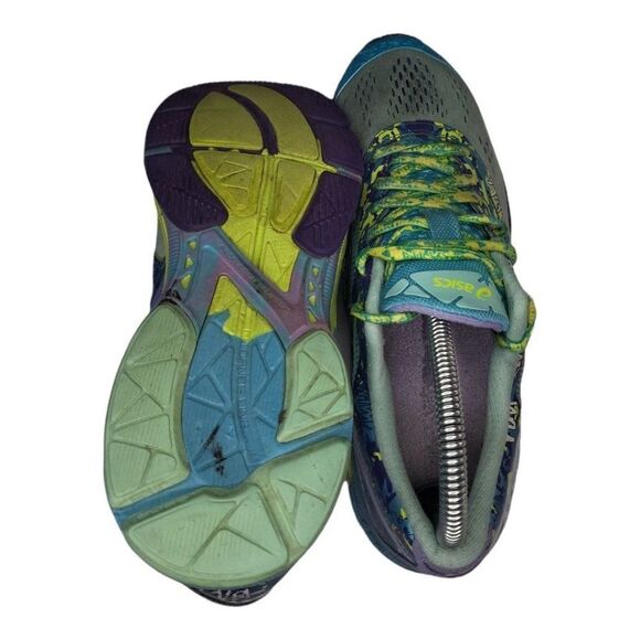 Asics Sneakers Women Sz 7.5 Dynamic DuoMax Running Multicolor Low Top Lace Up - Picture 4 of 6